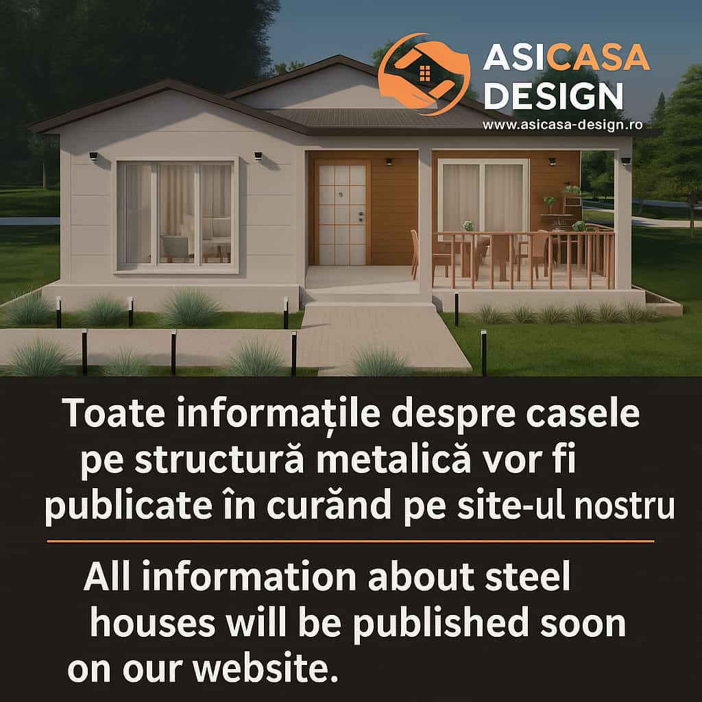 All information about steel houses will be published soon on our website.